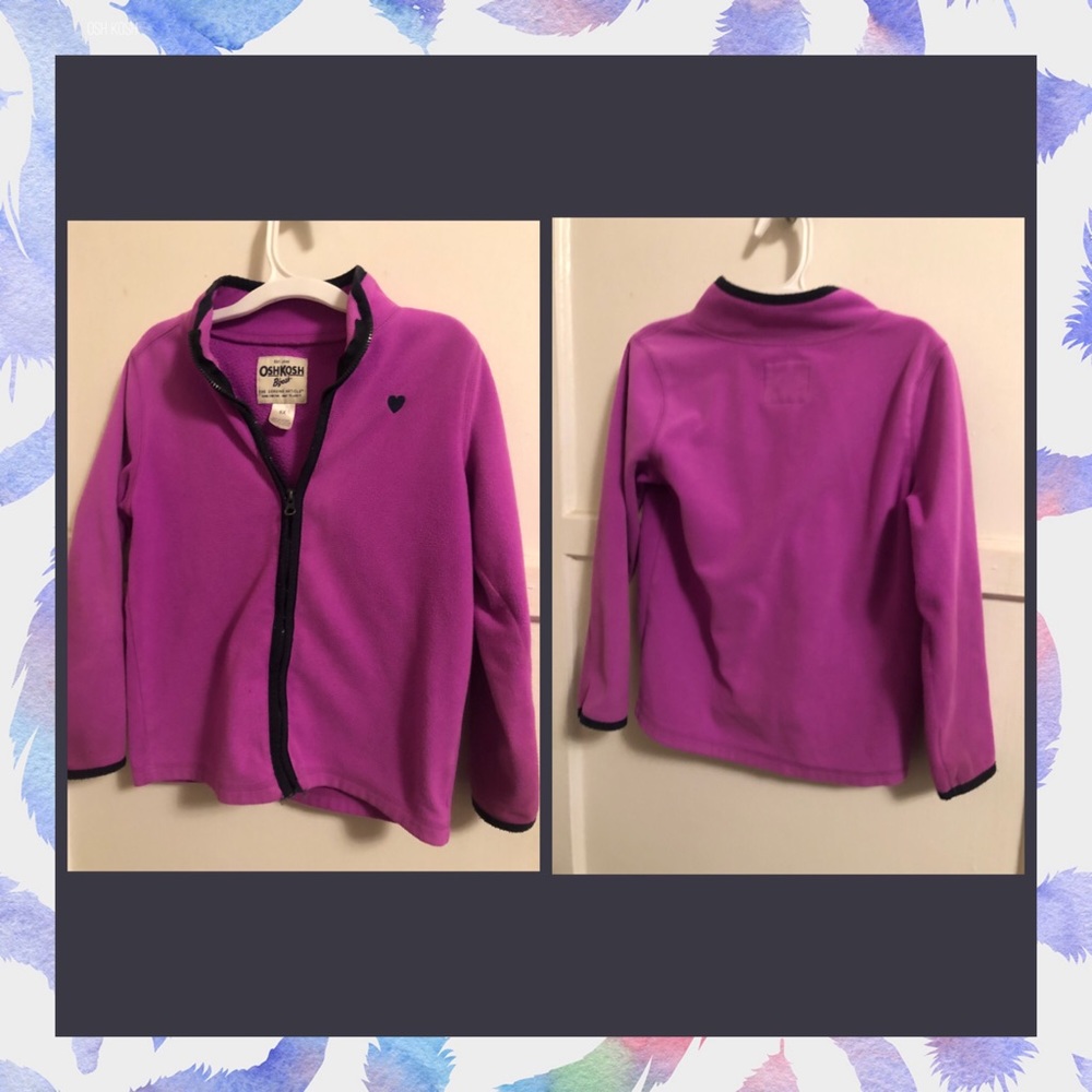 Osh Kosh Bgosh Pink Fleece Girls Jacket